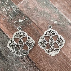 Kendra Scott Silver Earrings - Brand New!